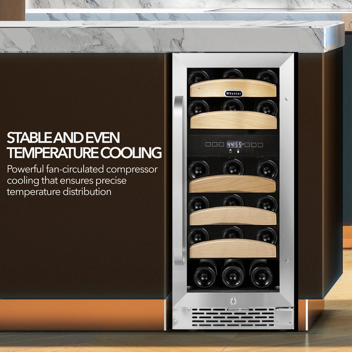 Whynter BWR-281DZ/BWR-281DZa 28 bottle Dual Temperature Zone Built-In Wine Refrigerator - product image 2
