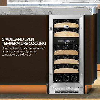 Whynter BWR-281DZ/BWR-281DZa 28 bottle Dual Temperature Zone Built-In Wine Refrigerator - product image 2