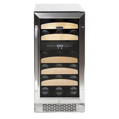 Whynter BWR-281DZ/BWR-281DZa 28 bottle Dual Temperature Zone Built-In Wine Refrigerator - front view