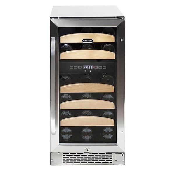 Whynter BWR-281DZ/BWR-281DZa 28 bottle Dual Temperature Zone Built-In Wine Refrigerator - front view