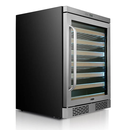 Whynter BWR-545XS Elite Spectrum Lightshow 54 Bottle Stainless Steel 24 inch Built-in Wine Refrigerator with Touch Controls and Lock - product image 4