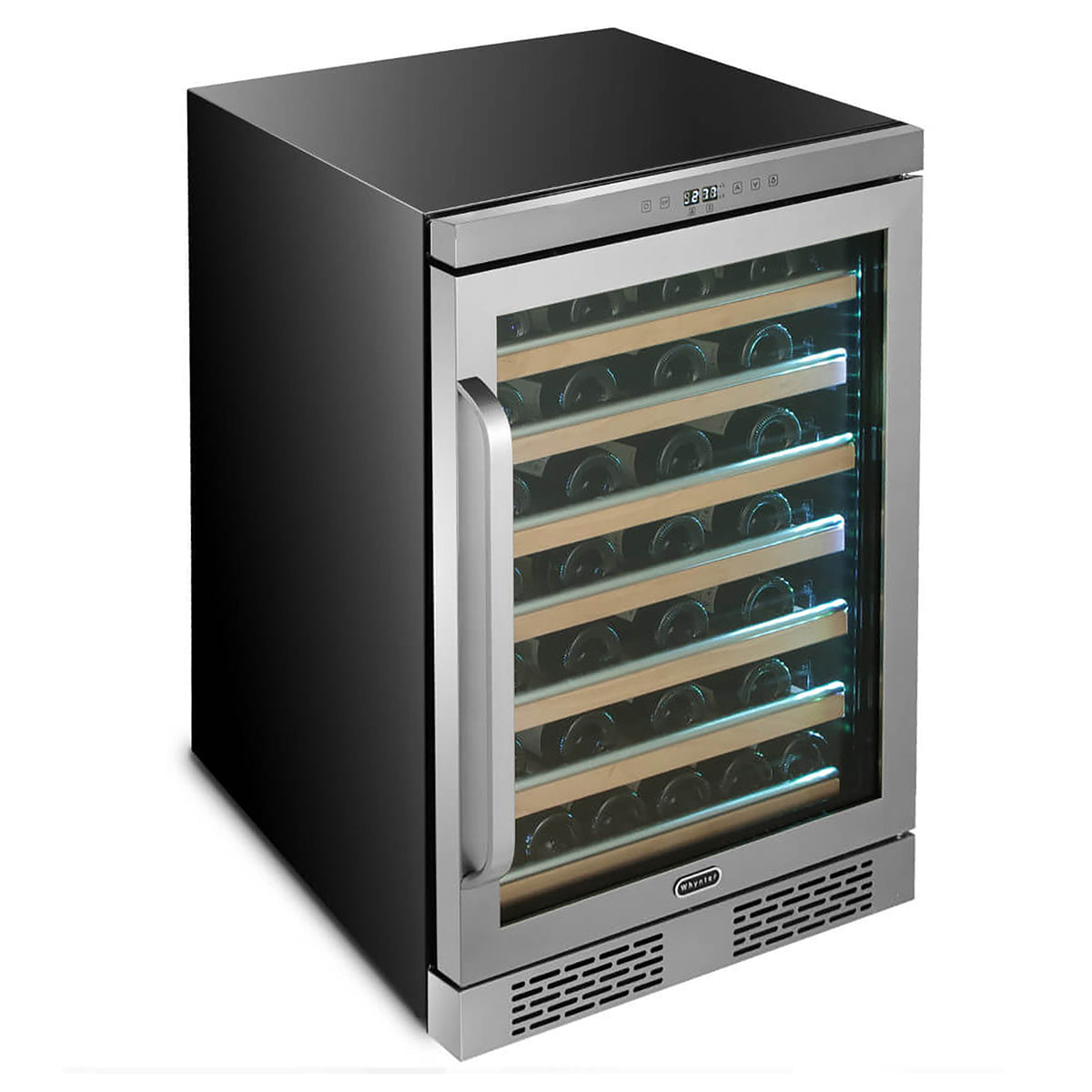 Whynter BWR-545XS Elite Spectrum Lightshow 54 Bottle Stainless Steel 24 inch Built-in Wine Refrigerator with Touch Controls and Lock - product image 5