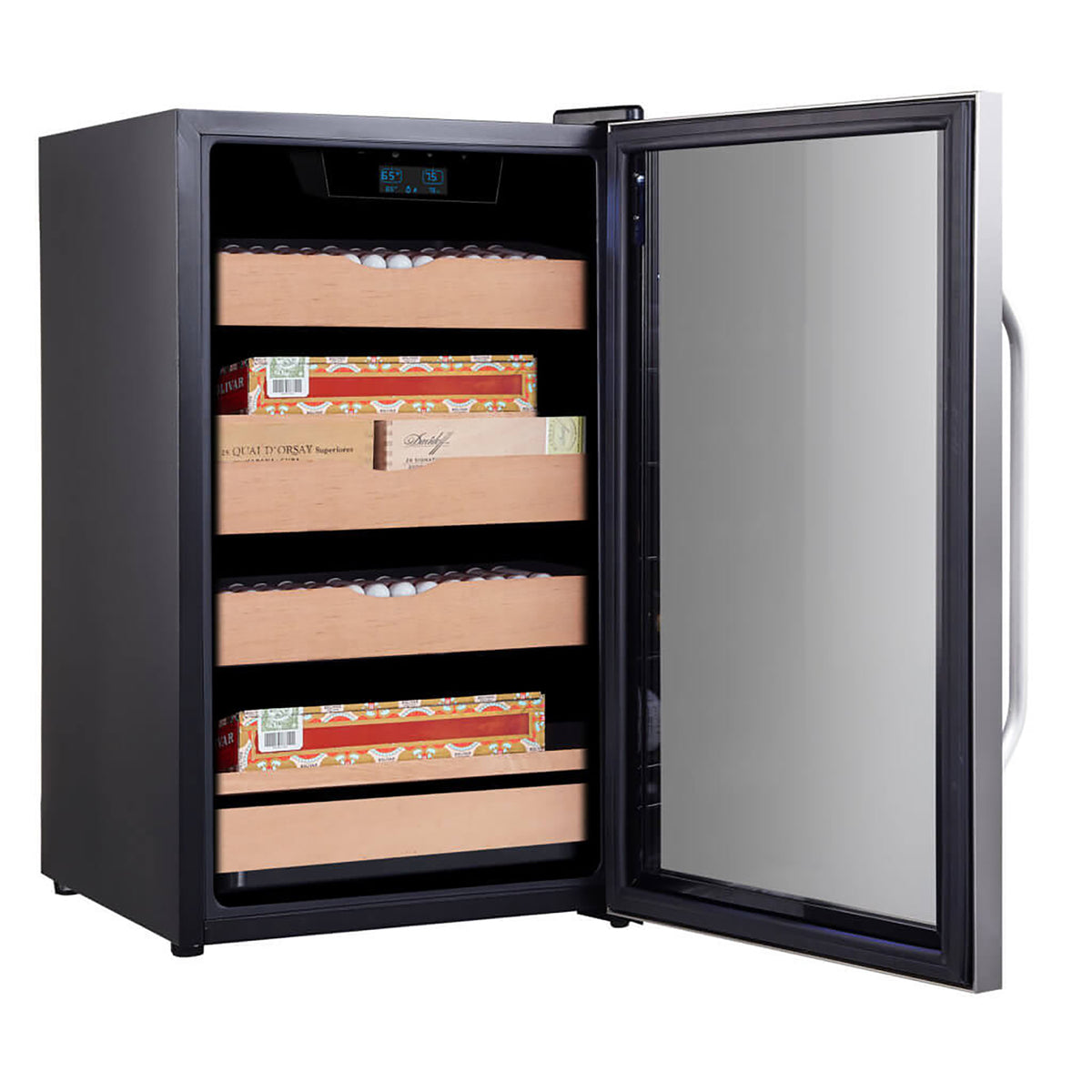 Whynter CHC-421HC 650-Count 4.2 cu.ft. Electric Cigar Cabinet Cooler and Humidor with Humidity Temperature Control Cooling & Heating and Spanish Cedar Shelves - product image 3