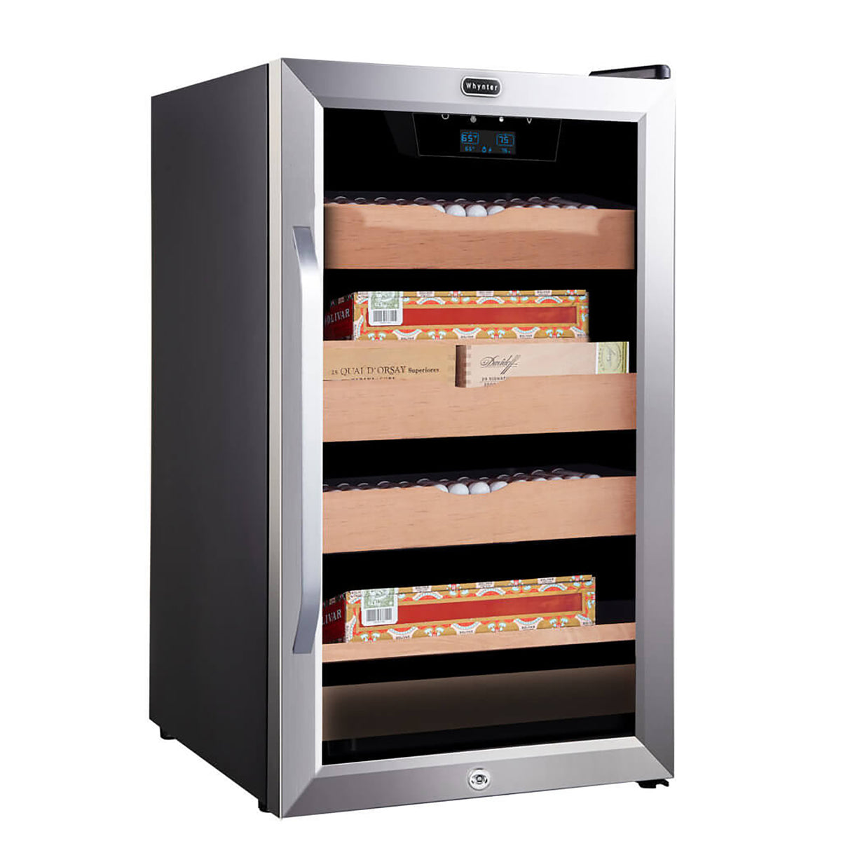 Whynter CHC-421HC 650-Count 4.2 cu.ft. Electric Cigar Cabinet Cooler and Humidor with Humidity Temperature Control Cooling & Heating and Spanish Cedar Shelves - product image 4