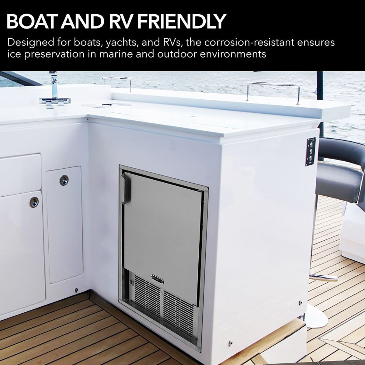 Whynter MIM-14231SS 14'' Undercounter Automatic Stainless Steel Marine Ice Maker 23lb Daily Output - product image 2