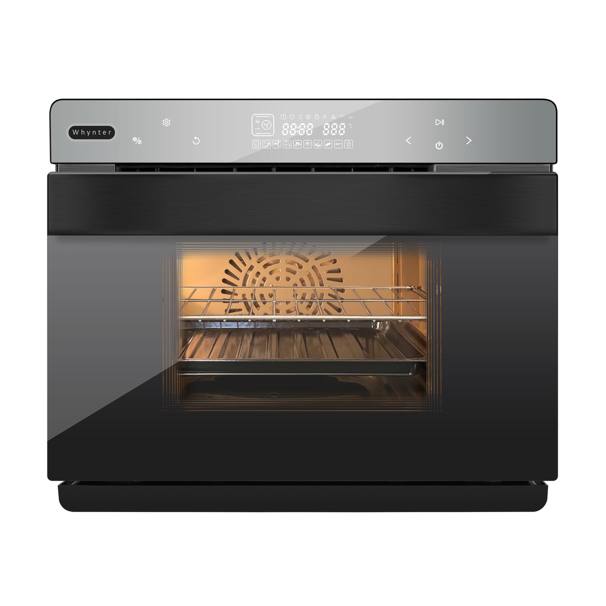 Whynter TSO-488GB Grande 40 Quart Capacity Counter-Top Multi-Function Intelligent Convection Steam Oven Air Fryer, Oven, Yogurt Maker, Dehydrator & DIY Mode - front view