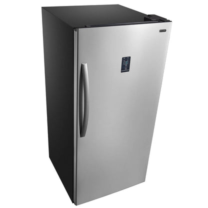 Whynter UDF-139SS/UDF-139SSa 13.8 cu.ft. Energy Star Digital Upright Convertible Deep Freezer/Refrigerator - Stainless Steel - front view