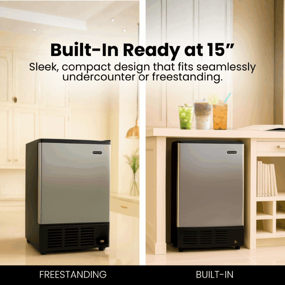Whynter UIM-155 15" Built-In Ice Maker in Stainless Steel - product image 2