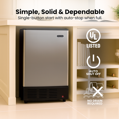 Whynter UIM-155 15" Built-In Ice Maker in Stainless Steel - product image 5