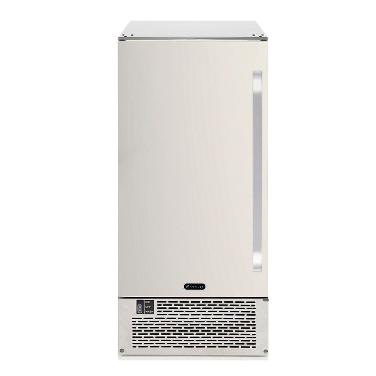 Whynter UIM-502SS 15" Built-In Ice Maker 80lb capacity Clear Ice Cube with NSF Inline Water Filter - front view
