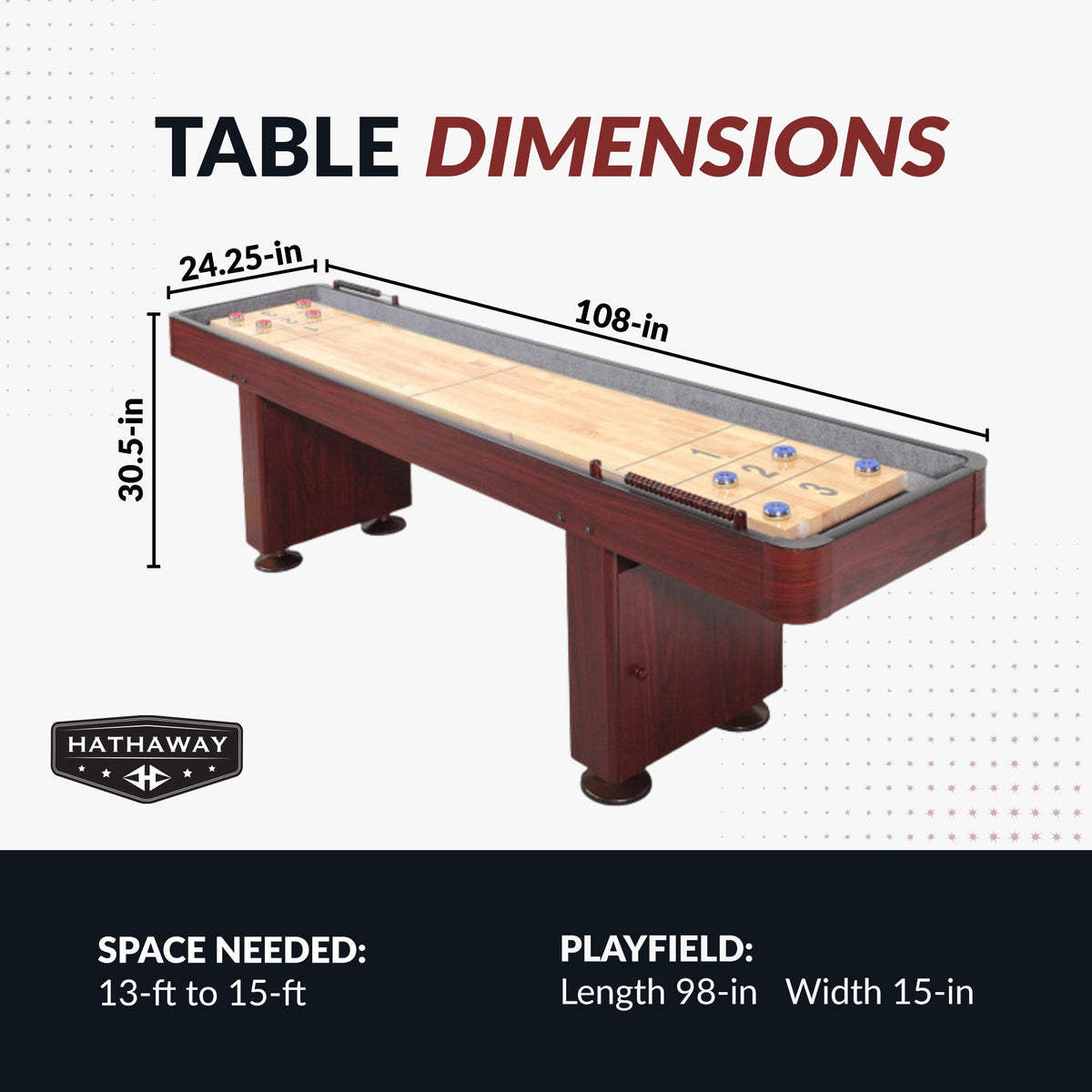Hathaway Challenger Shuffleboard Table